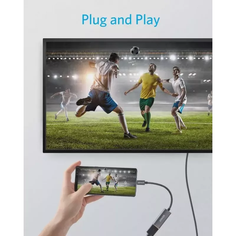 Anker A83120A1 PowerExpand+ vaizdo adapteris: USB-C (kištukas) į HDMI (lizdas), juodos spalvos