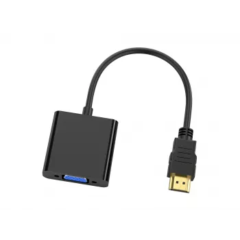 Conceptronic ABBY20B HDMI į VGA adapteris, 0,25 m, HDMI A tipo (standartinis), VGA (D-Sub), kištukas, lizdas, tiesus