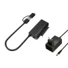 Conceptronic ABBY21B USB 3.0 SATA adapteris su maitinimo adapteriu, 2,5 colio/3,5 colio SATA HDD/SSD, 2-in-1 USB C/A laidas
