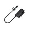 Conceptronic ABBY21B USB 3.0 SATA adapteris su maitinimo adapteriu, 2,5 colio/3,5 colio SATA HDD/SSD, 2-in-1 USB C/A laidas