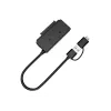 Conceptronic ABBY21B USB 3.0 SATA adapteris su maitinimo adapteriu, 2,5 colio/3,5 colio SATA HDD/SSD, 2-in-1 USB C/A laidas