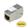 Keystone Jack ROLINE Cat.6a RJ-45 Ekranuotas Beįrankis SLIM Sidabrinis