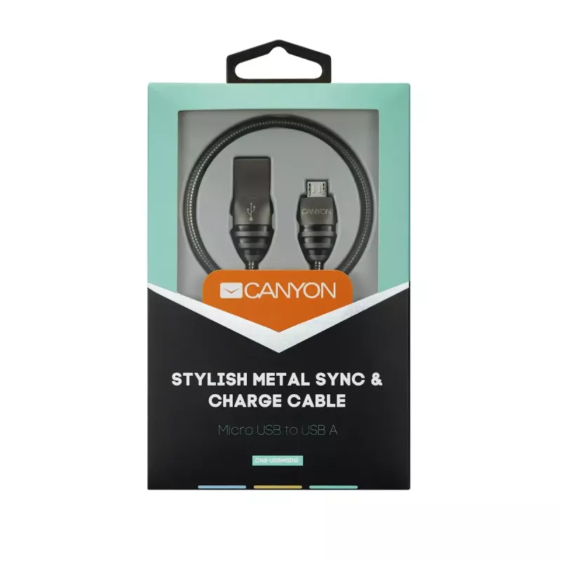 USB laidas Canyon CNS-USBM5DG, USB A – Micro-USB A, 1 m, USB 2.0