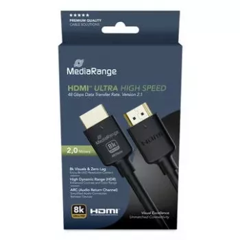 HDMI kabelis MediaRange MRCS220 2 m HDMI A tipas vyriškas 48 Gbit/s