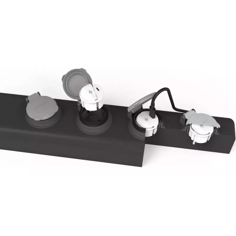 Maitinimo adapterio kištukas F ir C tipas Brennenstuhl 1508110010 su USB 2.4A