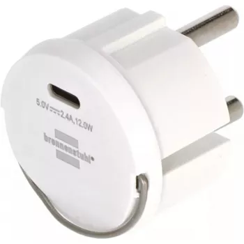 Maitinimo adapterio kištukas F ir C tipas Brennenstuhl 1508110010 su USB 2.4A