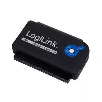 LOGILINK AU0006C USB Type-A į IDE/ATA ir SATA adapteris, 1,2 m laidas, juodas