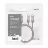Audio kabelis LogiLink CA1201 0,5 m 2 x RCA juodas
