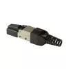 Jungiamasis kabelis LogiLink MP0044 RJ-45 Cat6a 0,5 m Nerūdijantis plienas
