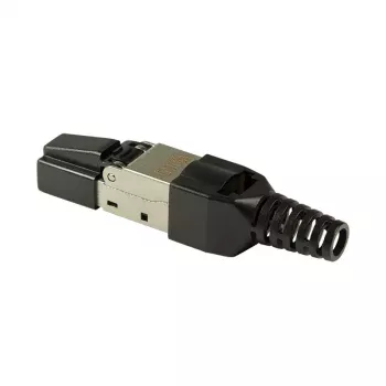 Jungiamasis kabelis LogiLink MP0044 RJ-45 Cat6a 0,5 m Nerūdijantis plienas