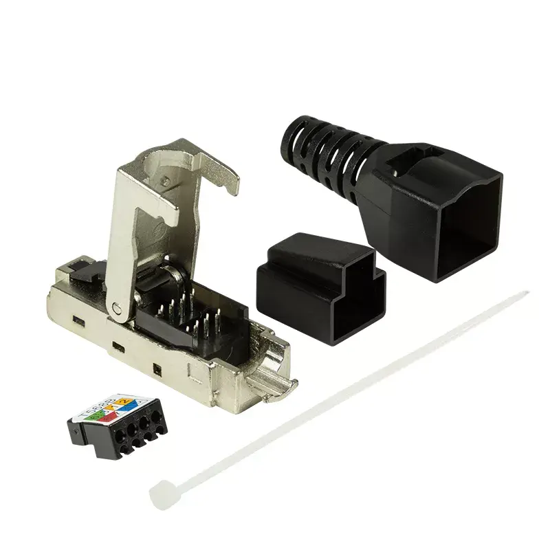 Jungiamasis kabelis LogiLink MP0044 RJ-45 Cat6a 0,5 m Nerūdijantis plienas