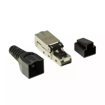 Jungiamasis kabelis LogiLink MP0044 RJ-45 Cat6a 0,5 m Nerūdijantis plienas