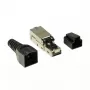 Jungiamasis kabelis LogiLink MP0044 RJ-45 Cat6a 0,5 m Nerūdijantis plienas
