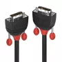 Lindy 5m DVI-D dvigubos jungties laidas, juoda linija