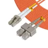 Microconnect FIB422001-2 šviesolaidinis kabelis 1 m LC SC Oranžinis