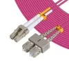 Microconnect FIB422007P OM4 daugiamodis šviesolaidinis kabelis 7 m LC SC violetinis