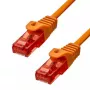ProXtend 6UTP-002O CAT6 U/UTP Ethernet kabelis, LSZH, varinis, 0,2 m, oranžinis