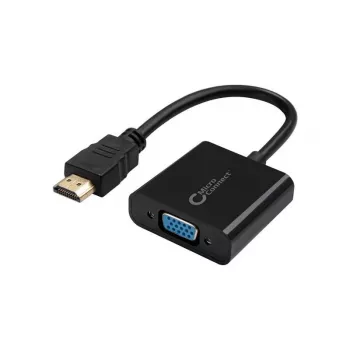 Microconnect HDMVGA1B vaizdo kabelio adapteris 0,15 m HDMI A tipo (standartinis) – VGA (D-Sub) juodas