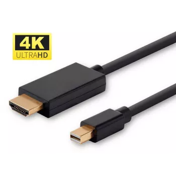 MicroConnect MDPHDMI1B-4K vaizdo kabelio adapteris 1 m Mini DisplayPort HDMI Type A (Standartinis) Juodas