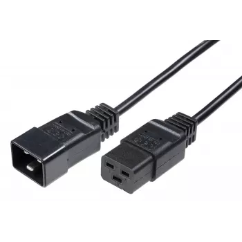 Maitinimo ilginimo laidas MicroConnect PE141550, C20 – C19, 5 m, juodas