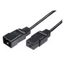 Maitinimo ilginimo laidas MicroConnect PE141550, C20 – C19, 5 m, juodas