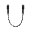 USB-C laidas Sandberg Survivor 0,2 m 100 W juoda balta