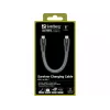 USB-C laidas Sandberg Survivor 0,2 m 100 W juoda balta