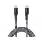 USB-C laidas Sandberg Survivor 2M 100W juodas baltas