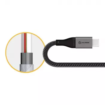 USB laidas ALOGIC ULCA2030-SGR 0,3 m USB 2.0 Pilka