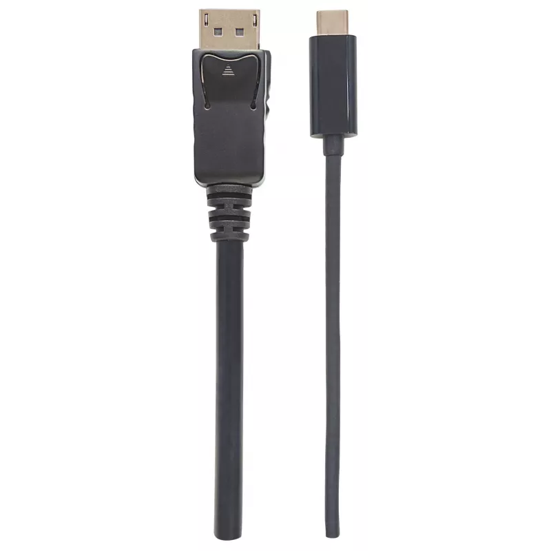 Manhattan USB-C į DisplayPort laidas, 4K@60Hz, 1m, Vyriškas į Vyrišką, Juodas, Ne dvikryptis, Trejų metų garantija