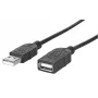 USB-A ilginimo kabelis Manhattan USBEXTAA3BK