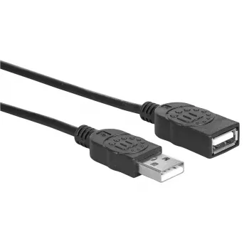 USB-A ilginimo kabelis Manhattan USBEXTAA3BK