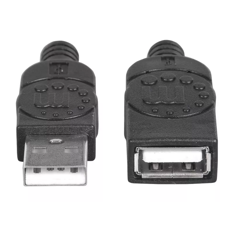 USB-A ilginimo kabelis Manhattan USBEXTAA3BK