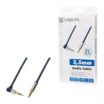 Garso laidas LogiLink 3,5 mm – 3,5 mm 0,5 m mėlynas