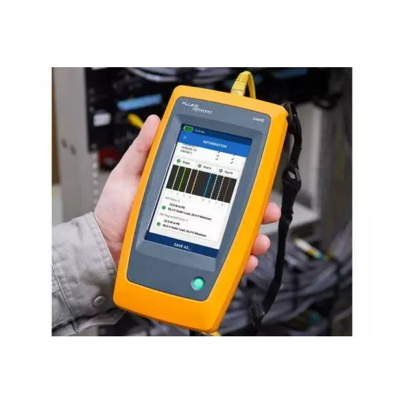 Fluke LinkIQ LIQ-KIT tinklo kabelių testavimo rinkinys su IntelliTone zondu, PoE testeris, pilkas/geltonas