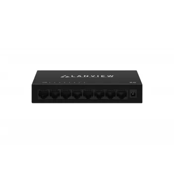 Nevaldomas komutatorius Lanview LVN-DESK-8PORT-1G — 8 prievadų 1 Gbps Ethernet stalinis komutatorius
