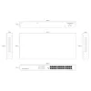 Nevaldomas jungiklis Lanview LVN-1UMOUNT-24PORT-1G 24 prievadų Gigabit Ethernet, 1U montavimui