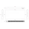Lanview nevaldomas jungiklis LVN-1UMOUNT-48PORT-2SFP-1G — 48x RJ45 1G prievadai, 2x SFP jungtys