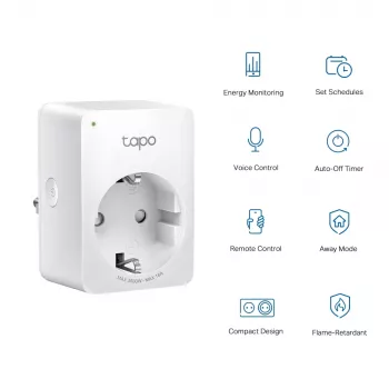 TP-Link Tapo Mini P110 išmanusis kištukinis lizdas su energijos stebėjimu