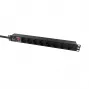 Lanview LVR-2MSCH-SCH-C13-8 19 colių stovo maitinimo juosta 1U 10A 8x Schuko