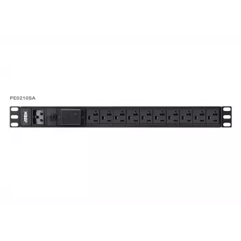 ATEN PE0210S 1U 16A 10 prievadų pagrindinis PDU