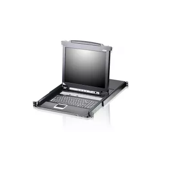 ATEN CL5708M konsole stelažinė 43,2 cm (17 colių) juoda 1U