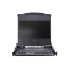 ATEN CL5708M konsolė su 43,2 cm (17 colių) LCD ekranu, 1280 x 1024 pikseliai, metalas, plastikas, juoda, 1U