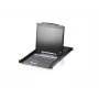 KVM jungiklis ATEN CL1308N montavimui į stelažą, juodas, PS/2 USB VGA 1U