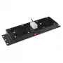 Rack aksesuaras Lanview RAF115BL-UK 1U 2 ventiliatoriai Juoda