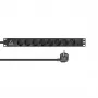 Lanview LVR-2MSCH-LIC-SCH8 maitinimo paskirstymo įrenginys (PDU) 8 AC lizdai 1U Juoda