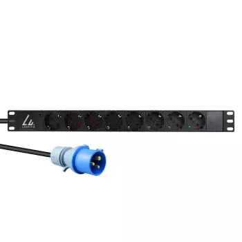 Lanview LVR-3MIEC-LIC-SCH8 1U PDU su 8 Schuko lizdais