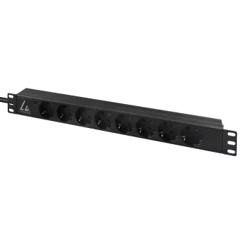 Lanview LVR-3MIEC-LIC-SCH8 1U PDU su 8 Schuko lizdais