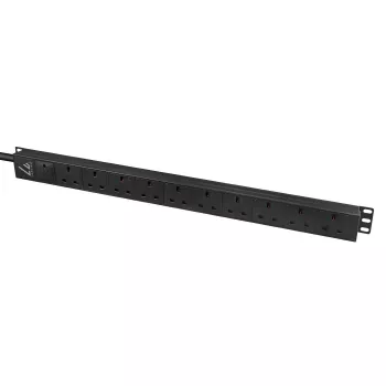Lanview LVR-3MUK-SPD-UK10 maitinimo paskirstymo blokas (PDU) 8 AC lizdai 1.4U juoda