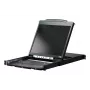 Rack konsolė ATEN CL5800N 19 colių (48,3 cm) LCD 1280x1024 VGA USB/PS/2 klaviatūra ir pelė Metalas 1U Juoda